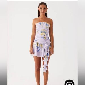 Peppermayo Floral Lilac Mini Dress